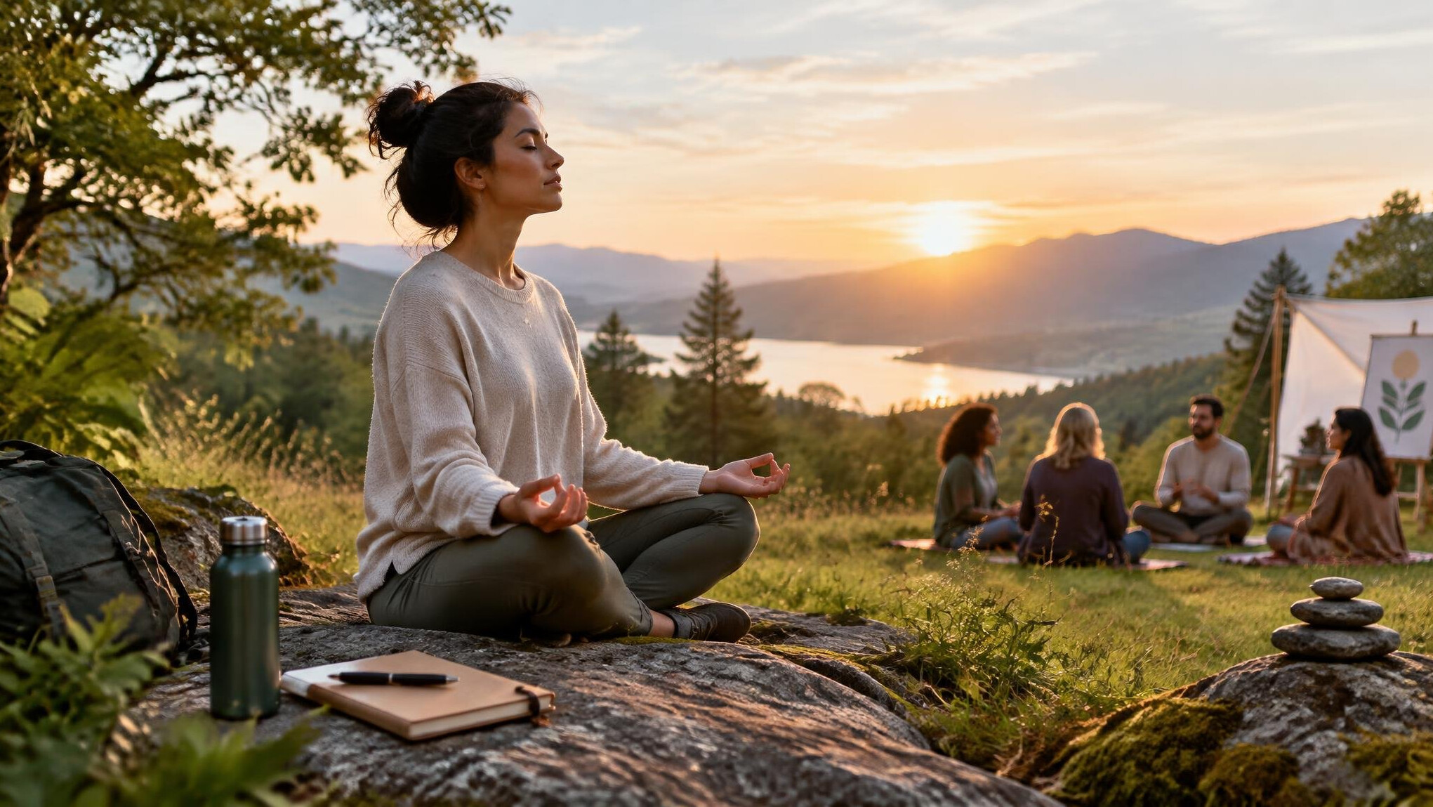 person on self discovery journey
