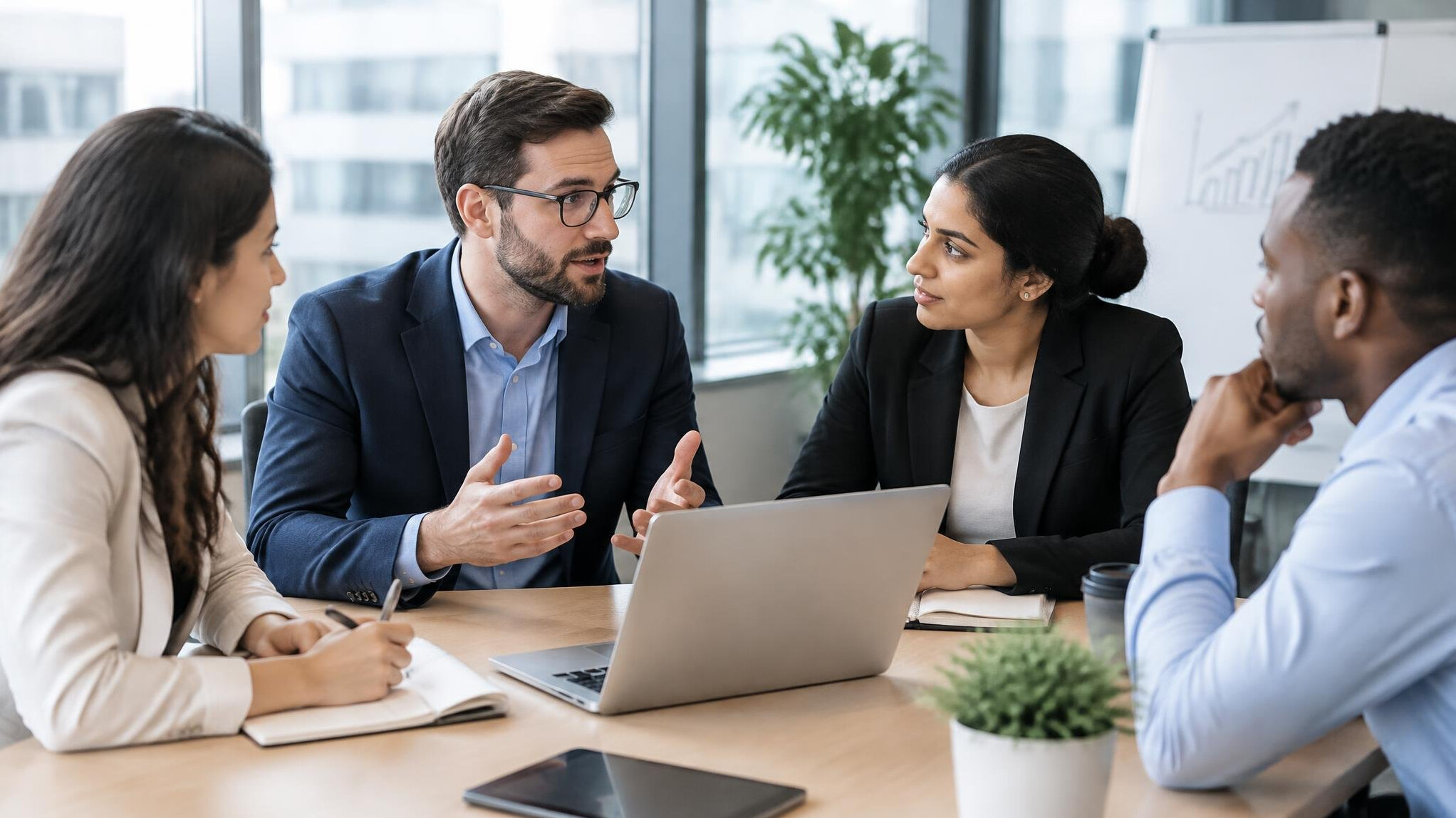 business team discussion
